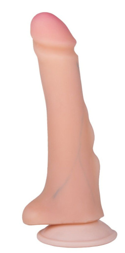 Фаллоимитатор REAL Standard с наплывами - 18 см.