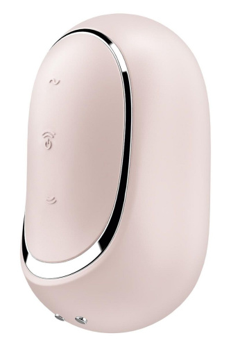 Бежевый вакуумный вибростимулятор клитора Satisfyer Pro To Go 2 фото 5