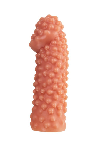 Реалистичная насадка на пенис с бугорками - 16,5 см. фото 4