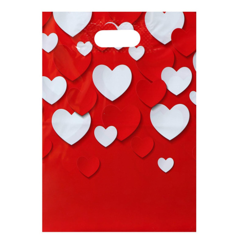 Полиэтиленовый принтованный пакет с вырубной усиленной ручкой - 31 х 40 см. Полиэтиленовый принтованный пакет с вырубной усиленной ручкой - 31 х 40 см.