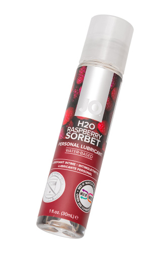Смазка с ароматом малинового щербета JO Flavored Raspberry Sorbet - 30 мл. фото 5 Смазка с ароматом малинового щербета JO Flavored Raspberry Sorbet - 30 мл. фото 5
