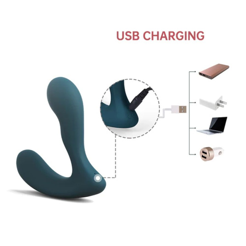 Темно-бирюзовый вибромассажер простаты Solstice X фото 5 Темно-бирюзовый вибромассажер простаты Solstice X фото 5