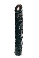 Чёрный фаллоимитатор BIG BONANZA 13 BLACK BUTT PLUG - 33 см.