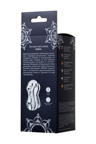 Прозрачный мастурбатор Lingam Indira фото 5