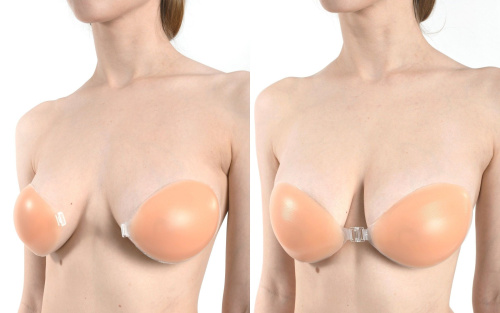 Многоразовый силиконовый бюстгальтер без бретелей фото 3