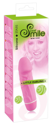 Розовый миниатюрный вибратор Mini Little Darling - 12,5 см. фото 4