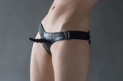 Черные трусики Better с анальной насадкой - 8 см. фото 6 Черные трусики Better с анальной насадкой - 8 см. фото 6