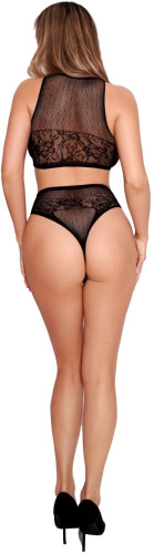 Сетчатый комплект: лиф и трусики с высокой посадкой фото 4