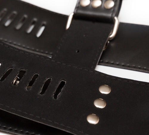 Фиксация БДСМ: наручники, пристёгнутые к ошейнику фото 4