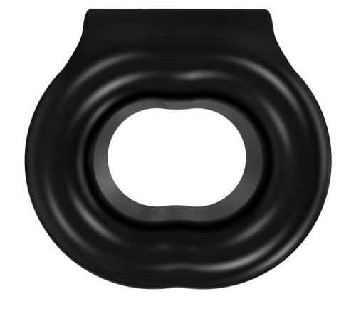 Чёрное эрекционное виброкольцо Stretch фото 4 Чёрное эрекционное виброкольцо Stretch фото 4