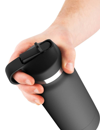 Серый мастурбатор в виде бутылки F*ck Flask фото 4