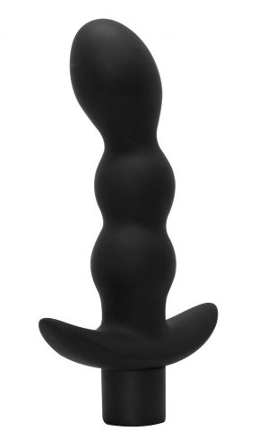 Чёрный анальный вибромассажёр Naughty - 14,5 см. фото 4