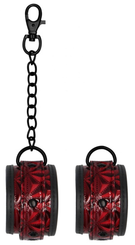 Красно-черные поножи Luxury Ankle Cuffs фото 3