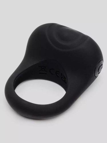 Черное эрекционное виброкольцо Sensation Rechargeable Vibrating Love Ring фото 2