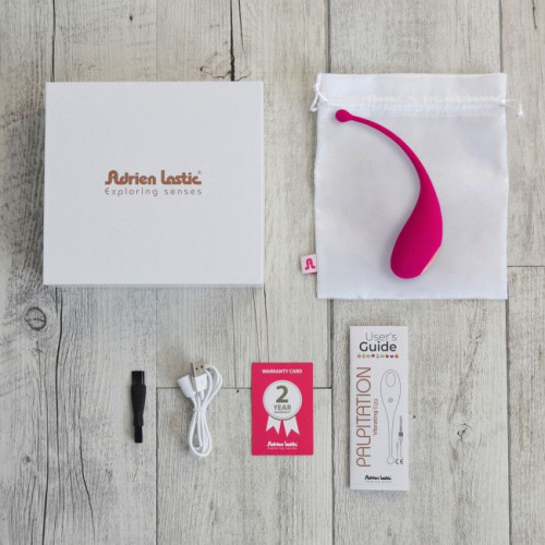 Ярко-розовый вибростимулятор-яйцо Palpitation фото 3