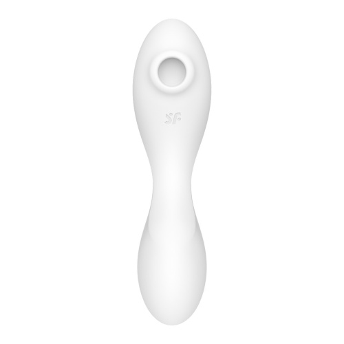 Белый вибратор 3-в-1 Curvy Trinity 5+ фото 5