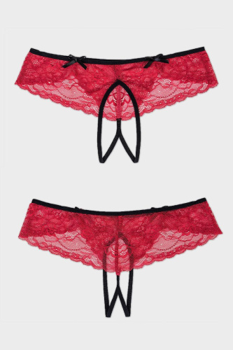 Кружевные эротические трусики с фигурными вырезами Alla фото 9