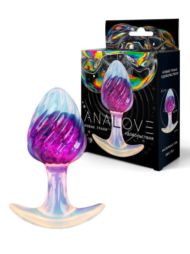 Лиловая анальная пробка - 9 см. фото 3 Лиловая анальная пробка - 9 см. фото 3