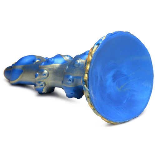 Голубой фантазийный фаллоимитатор Lord Kraken Tentacled Silicone Dildo - 21 см. фото 3