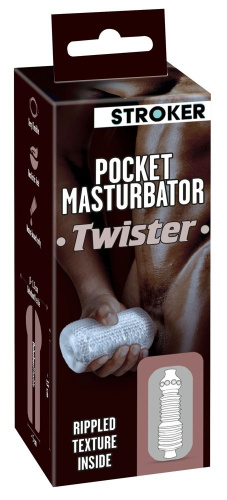 Прозрачный мастурбатор Pocket Masturbator Twister фото 6