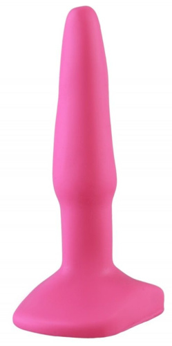 Ярко-розовая анальная пробка - 10 см. фото 2