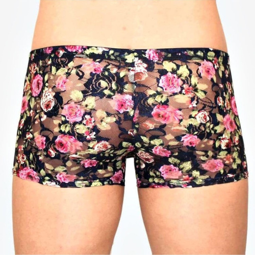 Мужские сетчатые трусы-боксеры с розами Rose Boxer фото 3 Мужские сетчатые трусы-боксеры с розами Rose Boxer фото 3