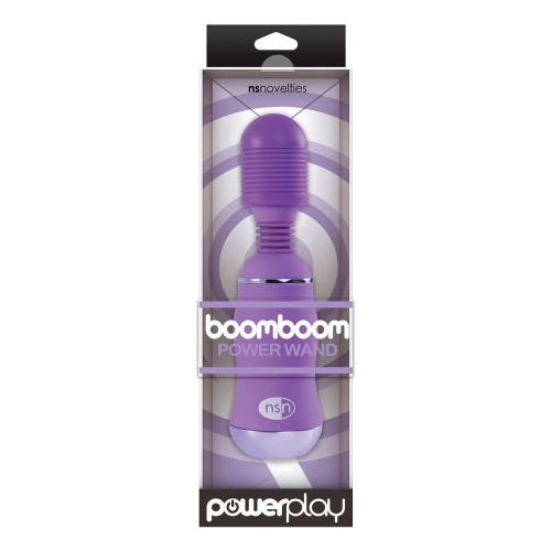 Фиолетовый вибромассажер с усиленной вибрацией BoomBoom Power Wand фото 2