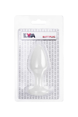 Белая акриловая анальная втулка - 9,5 см. фото 5