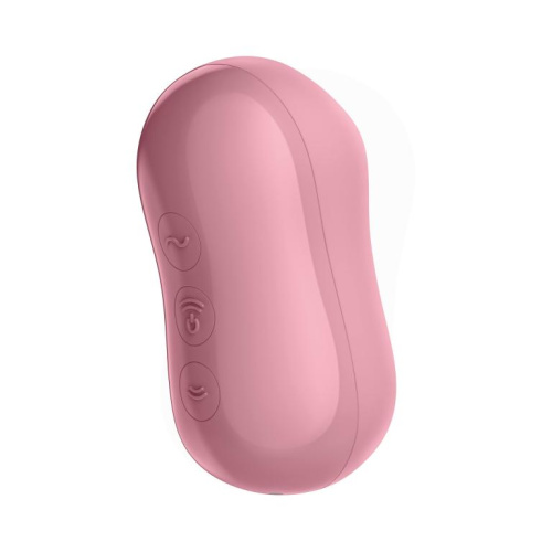 Розовый вакуум-волновой вибростимулятор Cotton Candy фото 5