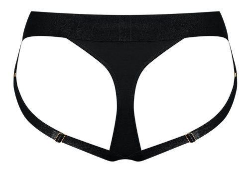 Черные трусики для насадок Heroine Lingerie Harness - size M фото 3