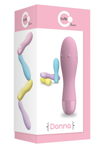 Нежно-розовый вибратор DONNA - 12 см. фото 2 Нежно-розовый вибратор DONNA - 12 см. фото 2