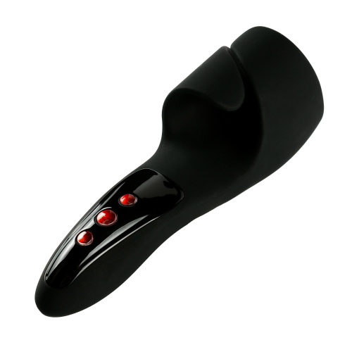 Черный вибромастурбатор с пульсацией Apollo Черный вибромастурбатор с пульсацией Apollo