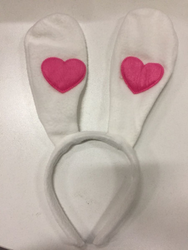 Ушки зайчика с сердечками Ушки зайчика с сердечками