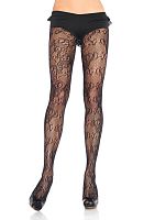 Ажурные колготки с цветочным мотивом