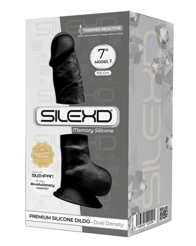 Черный фаллоимитатор SILEXD Model 1 7’’ - 17,5 см. фото 2
