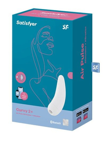 Белый вакуум-волновой стимулятор Satisfyer Curvy 2+ фото 4