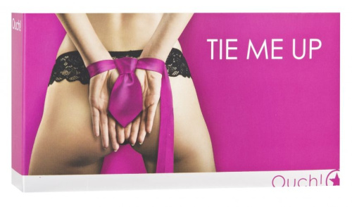 Розовая лента-галстук для бандажа Tie Me Up фото 3