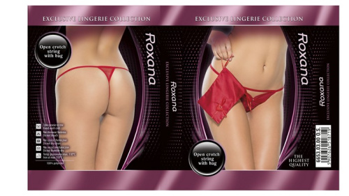 Оригинальные трусики-стринг с сумочкой в комплекте фото 2