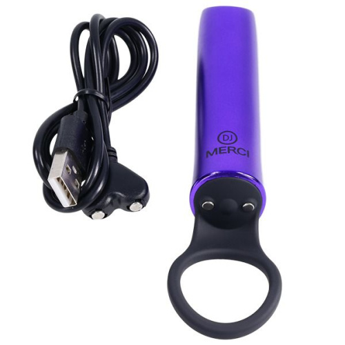 Мини-вибратор Merci Power Play со скошенным кончиком - 13,3 см. фото 2