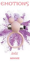 Розовое эрекционное виброколечко Emotions Minnie Light pink