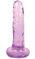 Фиолетовый фаллоимитатор Slim Stick Dildo - 15,2 см.