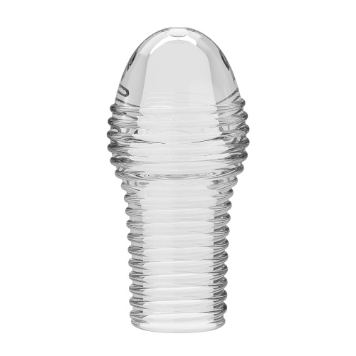 Прозрачная насадка на пенис с ребрышками Hoytt - 9 см. фото 5 Прозрачная насадка на пенис с ребрышками Hoytt - 9 см. фото 5