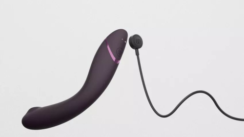 Сливовый стимулятор G-точки Womanizer OG c технологией Pleasure Air и вибрацией - 17,7 см. фото 8