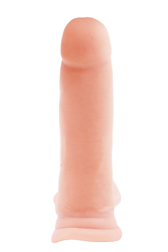 Телесный фаллоимитатор-реалистик Dual Density Dildo - 17,5 см. фото 3