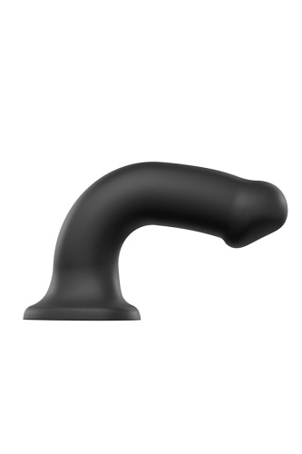 Черный фаллос на присоске Silicone Bendable Dildo XL - 20 см. фото 6