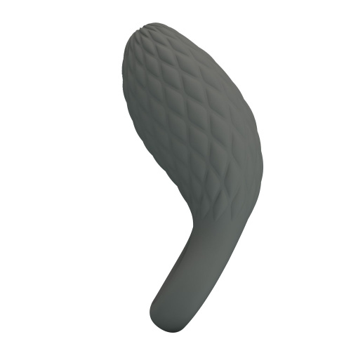 Серое эрекционное виброкольцо фото 3