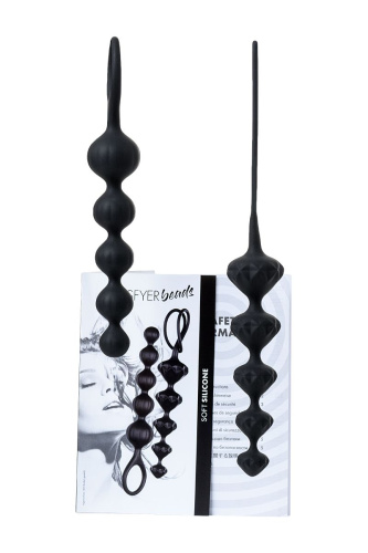 Набор из 2 чёрных анальных цепочек Satisfyer Love Beads фото 4