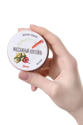 Массажная свеча «Массажный коктейль» с ароматом пина колады - 30 мл. фото 7