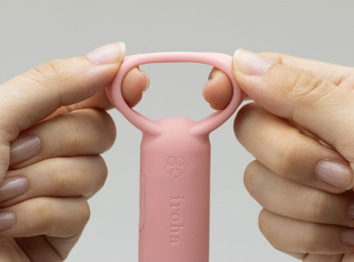 Коралловое эрекционное кольцо Iroha SVR Coral Pink фото 4