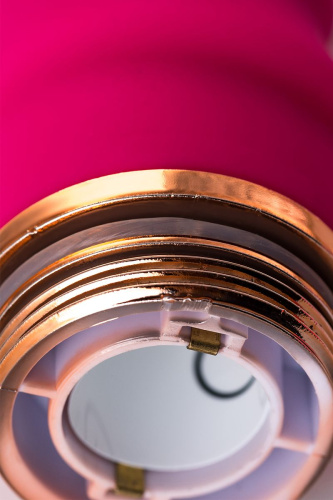 Розовый рельефный вибростимулятор точки G - 16 см. фото 9
